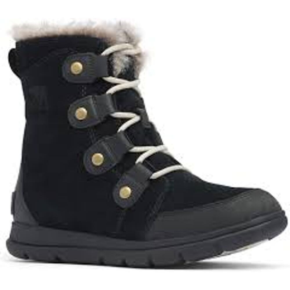 Sorel Women's Explorer Joan Black Boots Sz 7.5